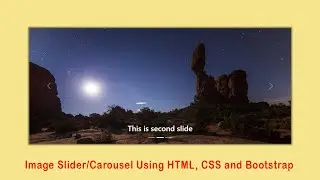 How to Create Responsive Image Slider On your website  HTML,CSS And Bootstrap