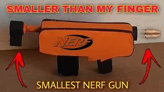Making world's smallest nerf gun with cardboard || Smaller than my finger || Hackstark