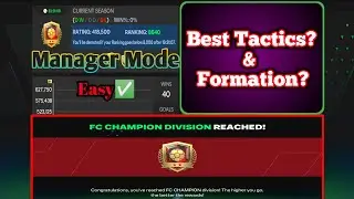 Best Manager Mode Tactics ✌| Great Formation 😍for FC CHAMPION 💯| FC mobile 24 #easports #Fctactics
