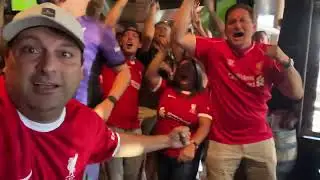 Liverpool fans San Diego reaction to Darwin winning the game vs Newcastle !