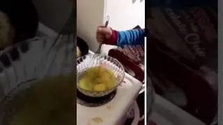 Teaching my son how to cook!
