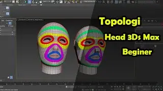 Topologi Head Woman 3Ds Max 2020 (without sound) by. Irwan