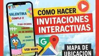 How to Make an INTERACTIVE INVITATION with Location Map