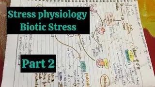 PART 4🌴|| Biotic stress || Stress physiology || plant Hormones ||