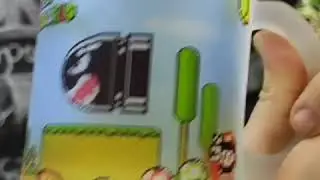 Caneca vidro jateado - Super Mari World