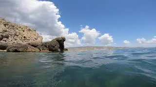Крым, лето 2022 г.  пгт.  Орджоникидзе.  Подводная охота.