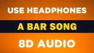 A Bar Song - Tipsy (Shaboozey) | 8D Audio 🎧