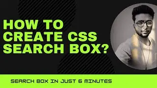 🔴 CSS Search Box with Icon | CSS Search Input with Icon | CSS Search Box| CSS Search Animation