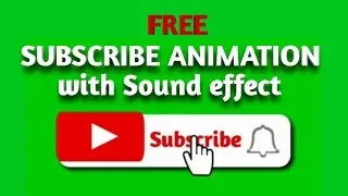 Green Screen Subscribe Animation|| FREE ||