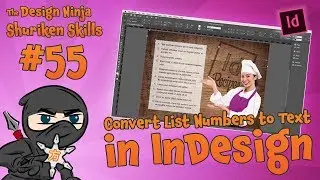 Convert List Numbers to Text in InDesign