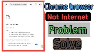 How To Fix Chrome Browser No internet connection problem solved 2022 Not internet problem solved.