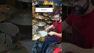 Rulo de 5 no chimbal 🔥🔥🔥  #drums #bateria #rudimentos #tocarbateria #comotocarbateria