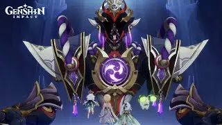 Scaramouche Full Fight Cutscene I False God vs Real God I Genshin impact 3.2