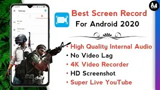 Best Screen Record For Android + High quality Internal Audio 2020 | A4 TECH TAMIL