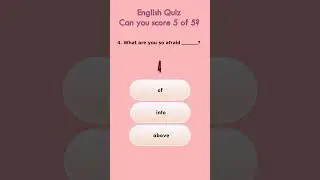 Fast Quiz | Score 5 of 5 #shorts #english #grammar