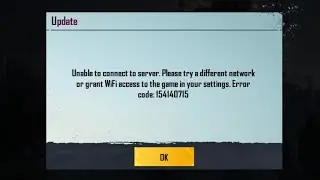 PUBG MOBILE open error //Pubg Error Code 154140715 problem solved ✌️🔥👍