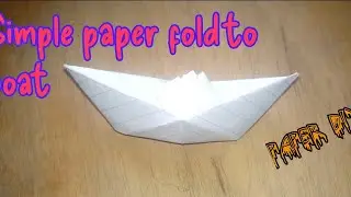 how to make a paper mini boat