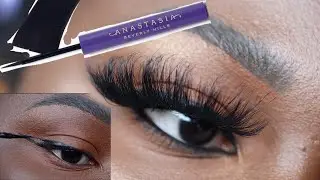 HOW TO APPLY LASHES & WING LINER FOR BEGINNERS & ABH LIQUID LINER | OHEMAA BONSU