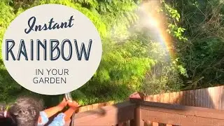 How to make a rainbow in your garden ? #ScienceWithSana #diy #stem