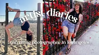 artist diaries | travelling to la to teach a workshop & walk the walk in front of the camera