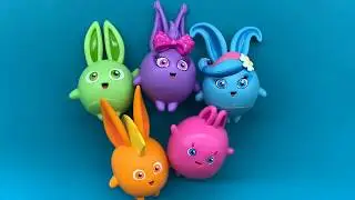 SUNNY BUNNIES | HOW TO DRAW SUNNY BUNNIES | FIVE BUNNIES