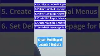 Create Multilingual Joomla 5 Website #joomla5 #joomla