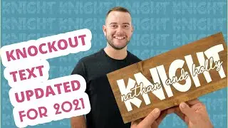 How To Knockout Text - Cricut Design Space 2021 Update!