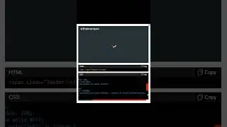 HTML | CSS | Loader Animation | Interactive Component | UI design | 