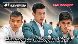 O'zbekiston vs Hindiston | 8 va 9-bosqich o'yinlari natijalari. / Budapest Olimpic 2024