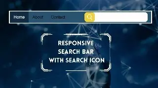 how to create a search bar  inside a responsive navigation menu