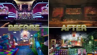Mega Pizzaplex Full Comparison OG vs Ruined - FNAF: Security Breach Ruin DLC