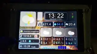 Écran météo Hass sur Nextion: Améliorations et limitations -Météo France + Alertes + Pluis sur 1h -