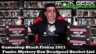 Gamestop Black Friday 2021 Funko Pop Mystery Box Deadpool Bucket List