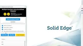 Solid Edge Macro - Multiple drawings using Quick Sheet Template