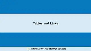 Drupal and Accessibility: 5 - Tables and Links
