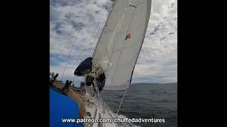 Gap Wind Forces us to RUN! #sailboat #sailing #windy
