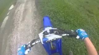 Getting caught by the police on my dirt bike