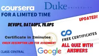 DevOps, DataOps, MLOps,(week-1-5) All Quiz Answers.