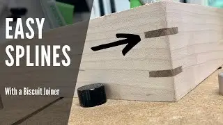 Splines Using a Biscuit Joiner  I  Bents Woodworking