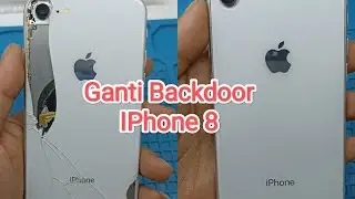 Tutorial Bongkar Kaca Belakang Iphone 8 , Cara Ganti Backdoor Iphone 8 #backdoor #iphone8