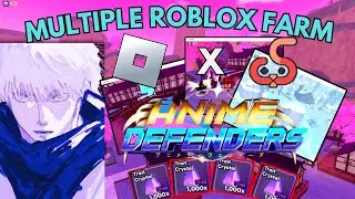 W-Azure Script | Anime Defenders Best Gem and Trait Farm | 24/7  Macro with Ug Phone