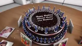 PEMBUATAN ANIMASI UCAPAN ULTAH (3D)