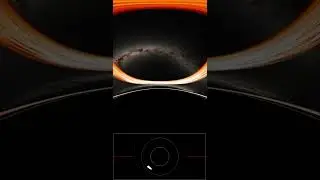 Визуализация черной дыры НАСА (Сценарий 1) #факты #новости #шортс #наука #nasa