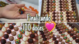 FINALIZANDO 100 BRIGADEIROS 🩷 | VLOG | ROTINA | Letícia Borgheti