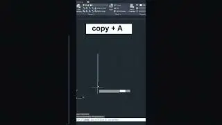 Autocad tutorial: Copy + array in autocad subscribe for more