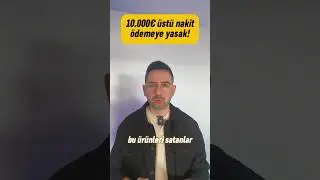 NAKİT ÖDEMELERE SINIR GELİYOR❗️