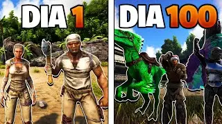 SOBREVIVI 100 DIAS NO ARK SURVIVAL EVOLVED em DUO! 