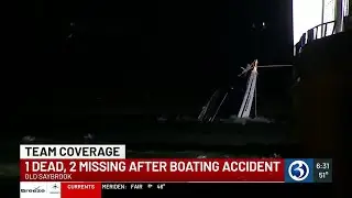 VIDEO: Boat slams into jetty at mouth of Connecticut River