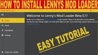 Lennys Mod Loader | How to Install Lennys Mod Loader | How to Install Police Tape | Easy Tutorial