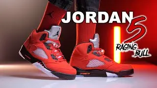Jordan 5 Toro Bravo | Raging Bull | On Foot 4K